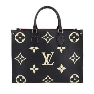 LOUIS VUITTON Monogram Empreinte Onthego MM Tote Shoulder Bag M45495 90285173